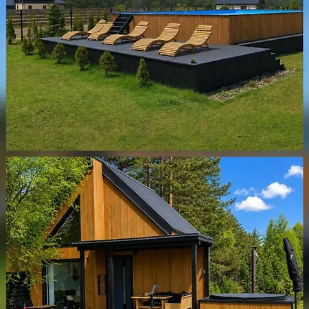 Lesne Z Basenem, Sauna I Balia Na Kaszubach Nad Jeziorem Wdzydzkim 別荘 ボルスク